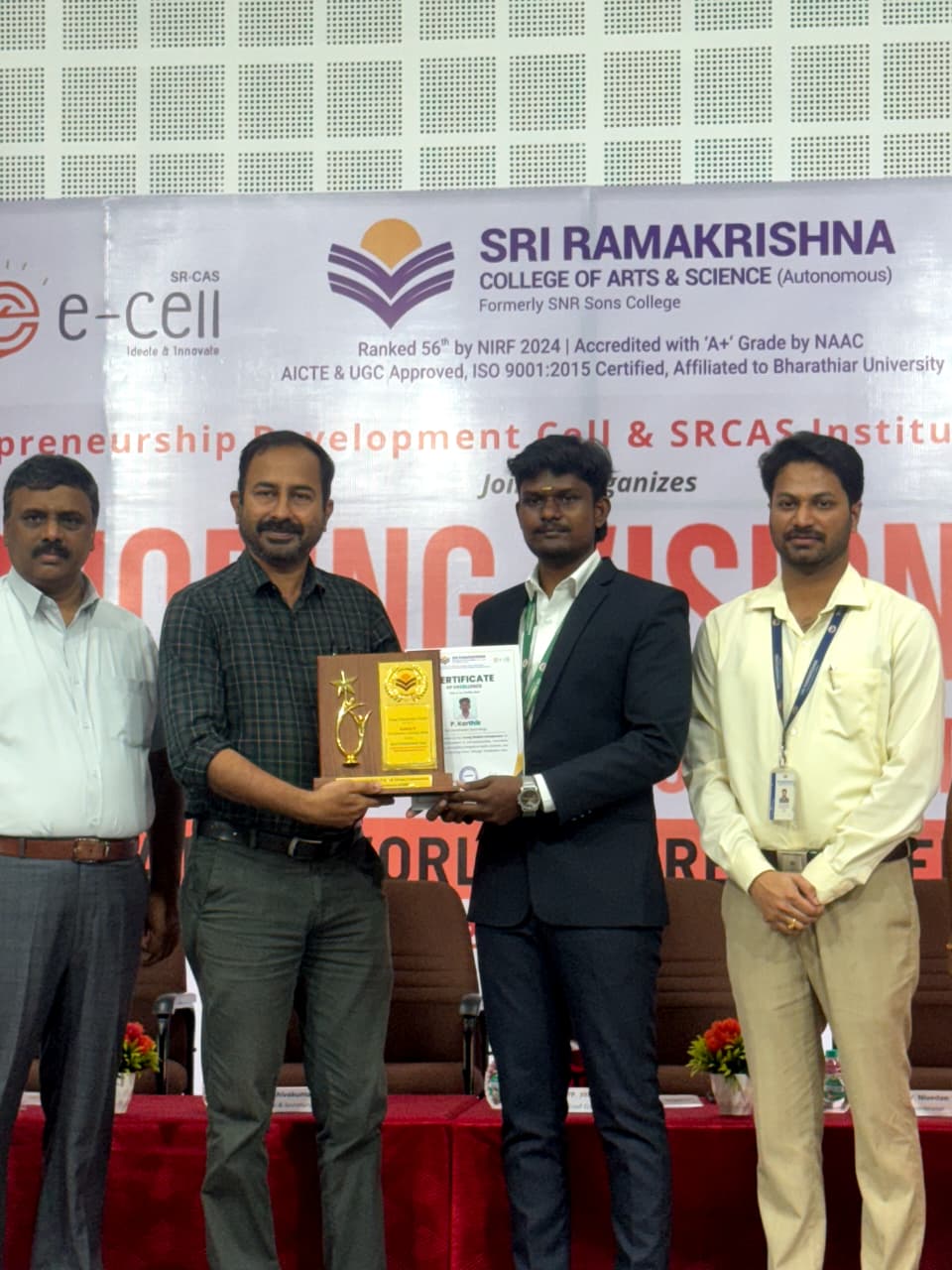 Honored Young Entrepreneur at SRCAS 2025